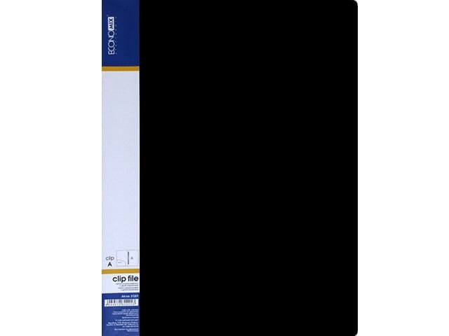 Папка с 20-ю файлами А4 Economix черная (24) E30602-01
