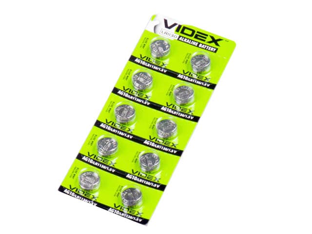 Батарейка Videx AG10/10bl (LR1130) (2) (10) (100)