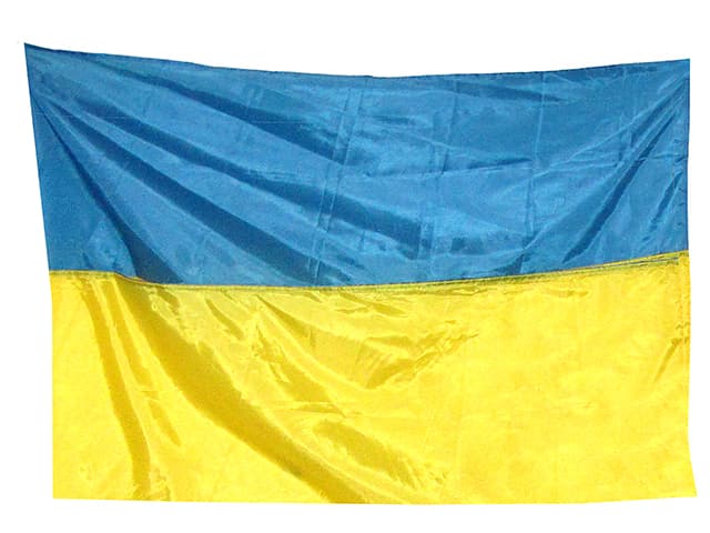Флаг Украины 133х94см нейлон (1) (10) (20)
