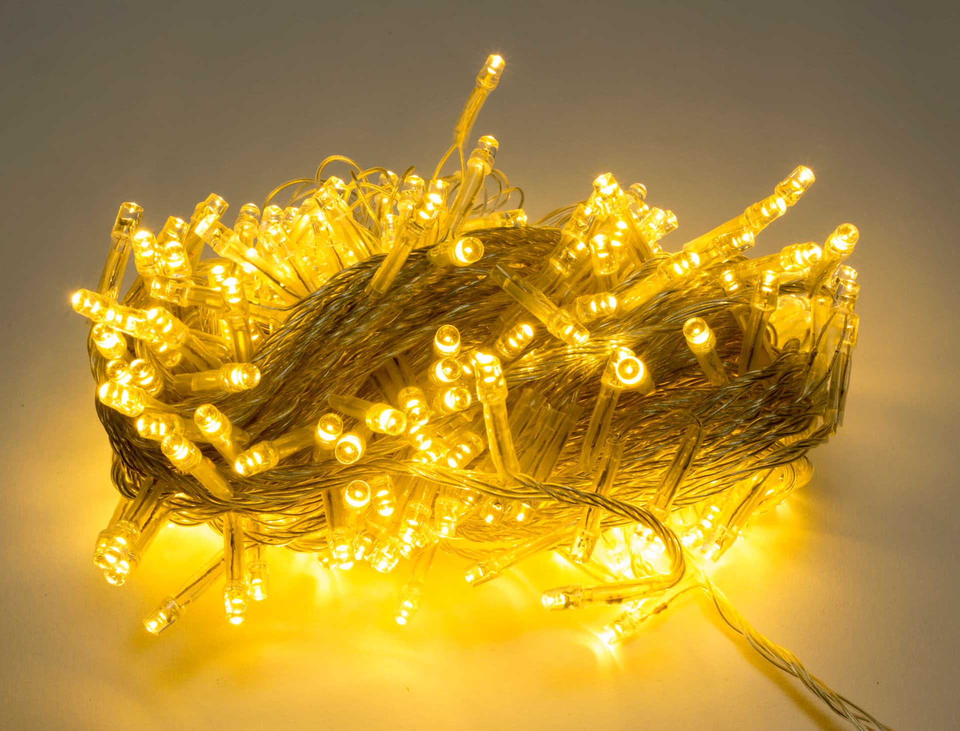 Гірлянда електрична String 300 LED білий теплий, прозорий провід L-19 м (60) 1130-07