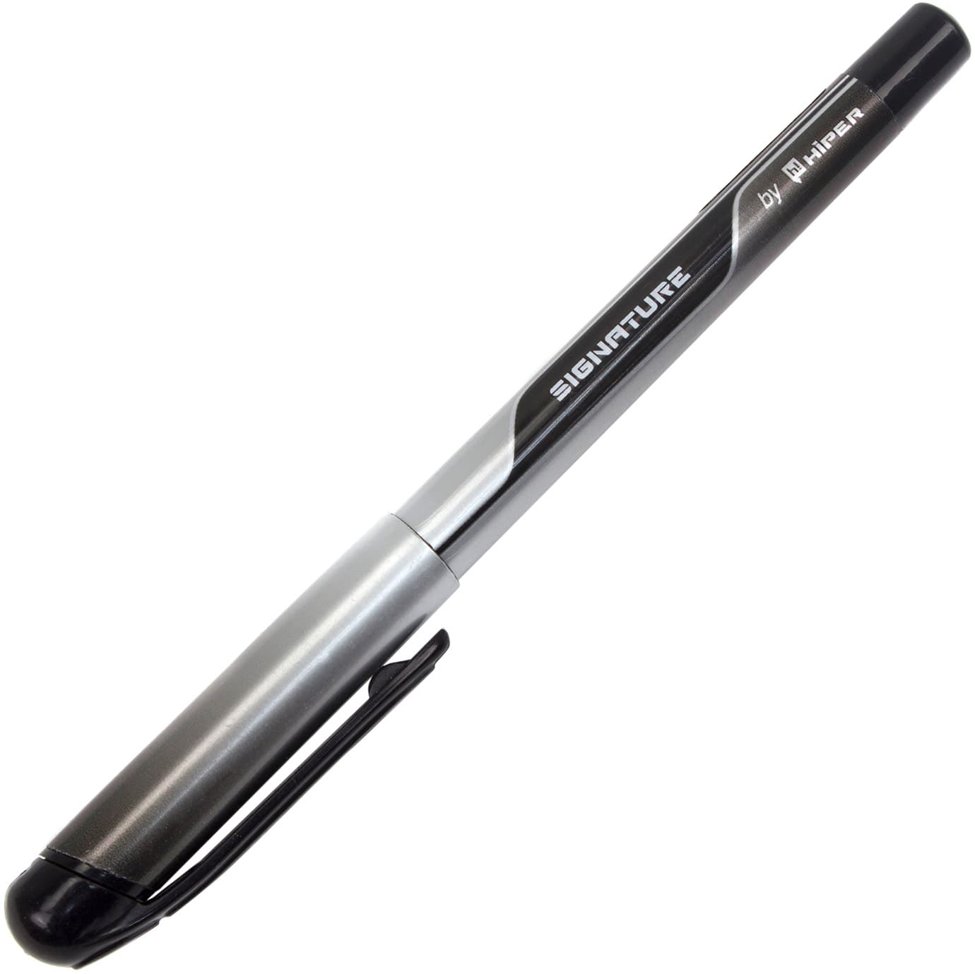 Ручка масляная шариковая Hiper Signature 0,7 мм черная (10) (100) (1000) HO-100
