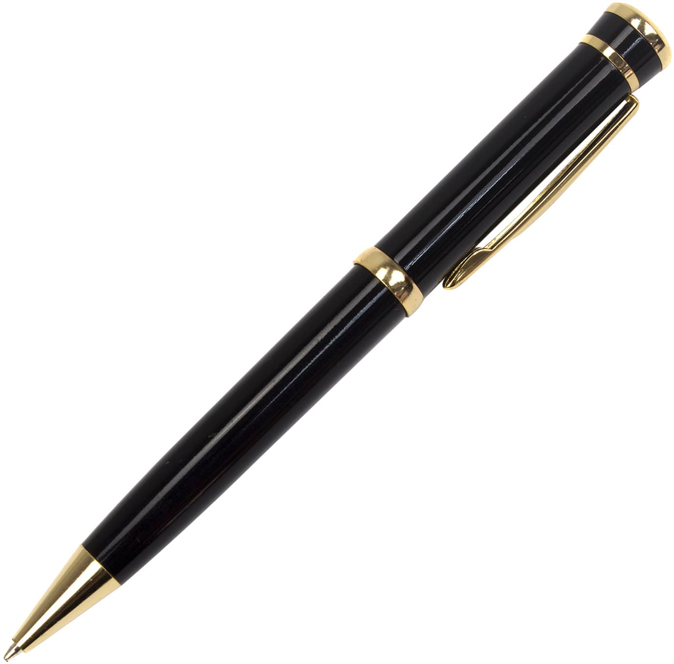Ручка шариковая FlairP Jewel черно-золотая 48078 синяя 1013
