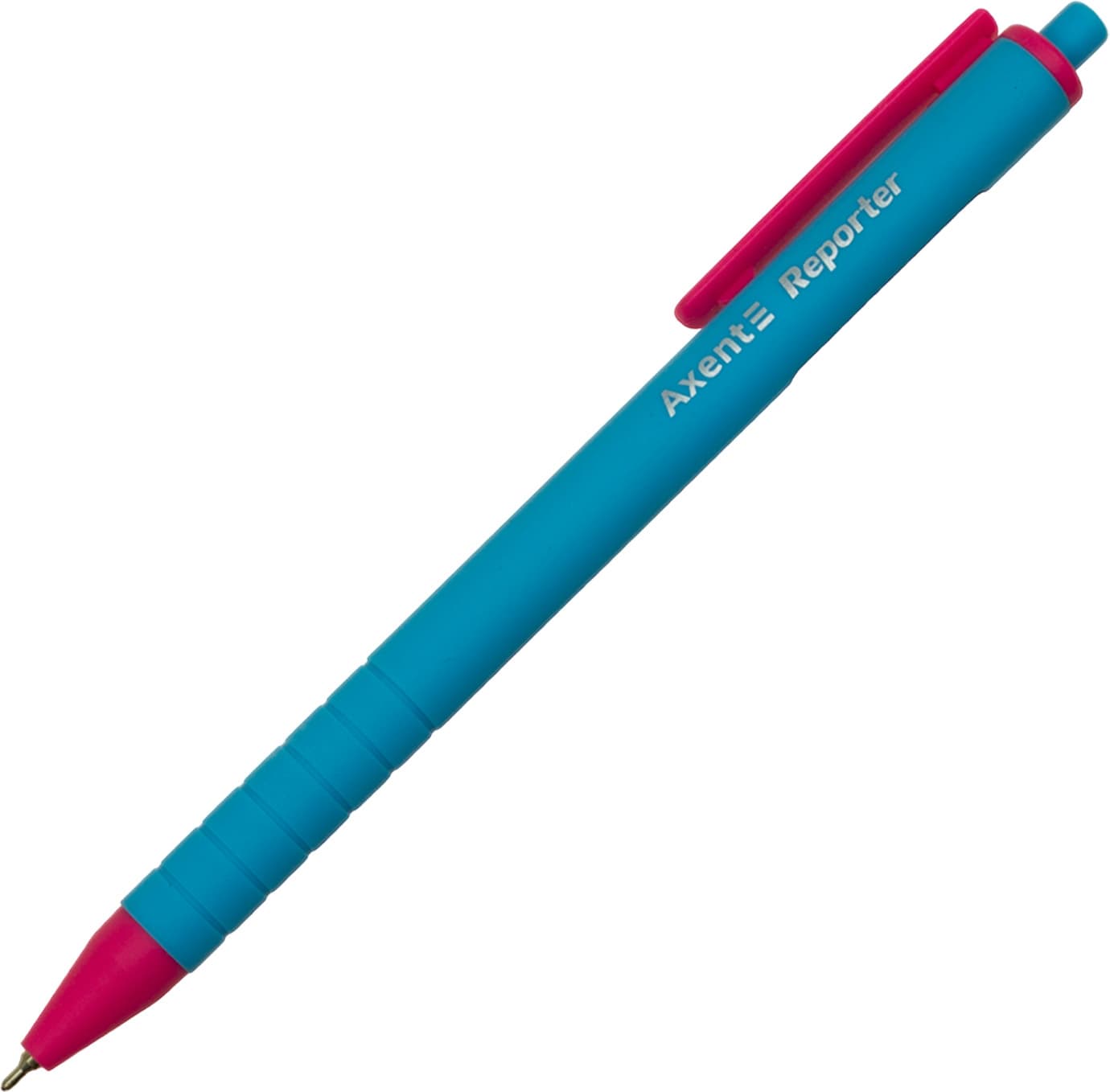 Ручка автоматична кулькова масляна Axent Reporter Color 0,7 мм синя (56) AB1069-02