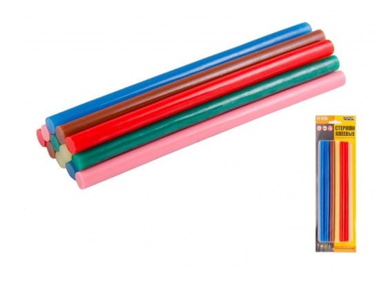 Клейові стрижні Master Tool d11,2 х200 мм кольорові (12) 8896/42-0155