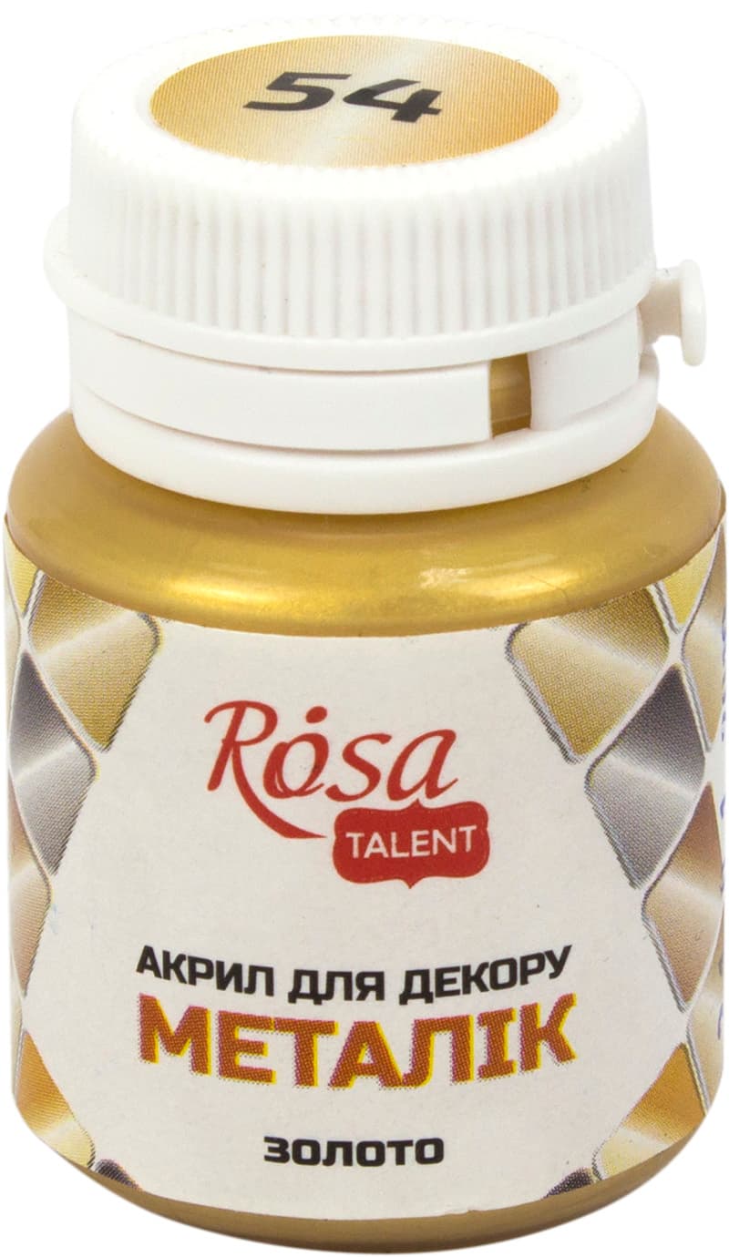 Акрил для декору Rosa Talent 20мл металік золото 22004/3094