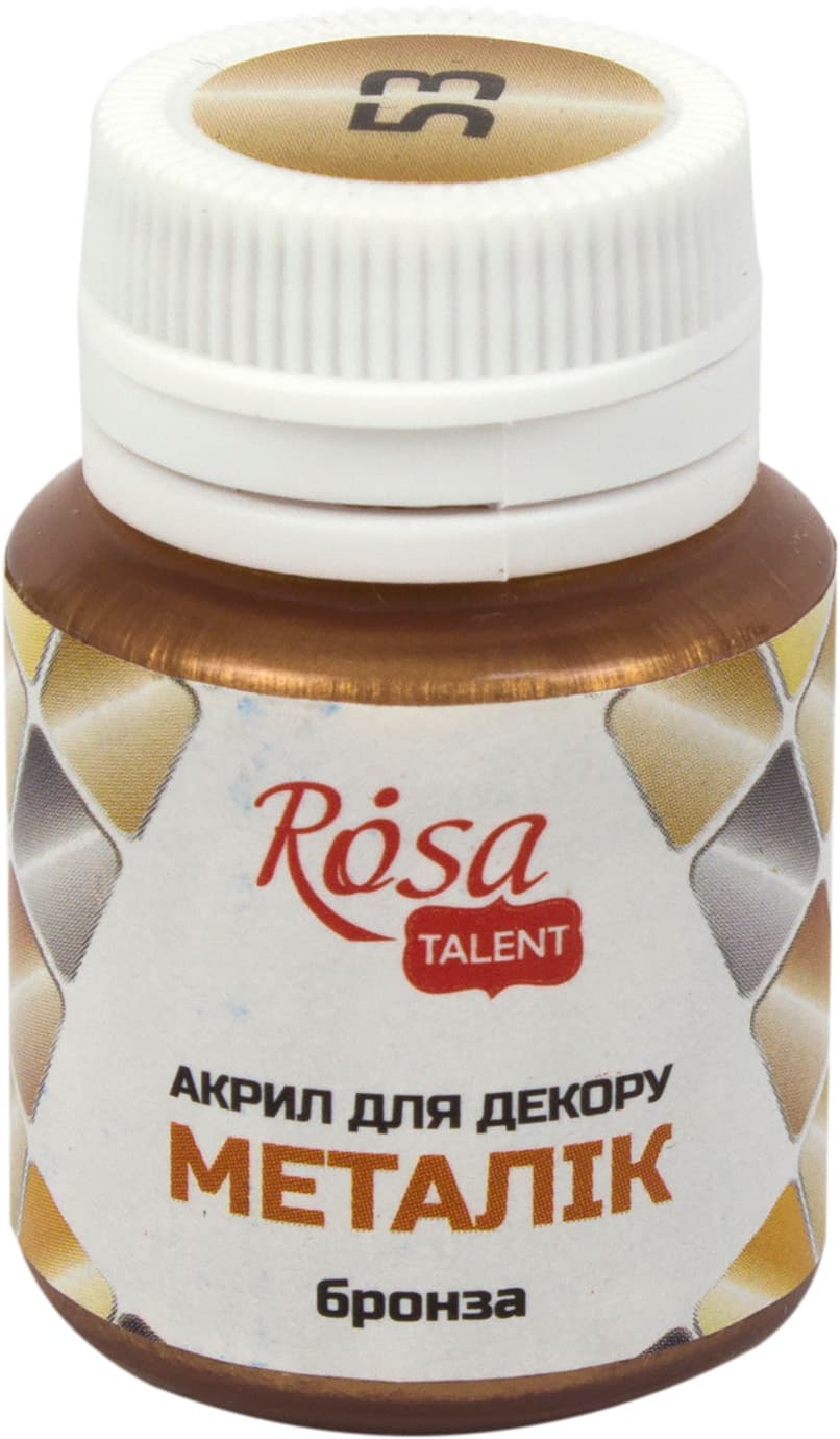 Акрил для декору Rosa Studio 20мл металік бронза 22003/3087