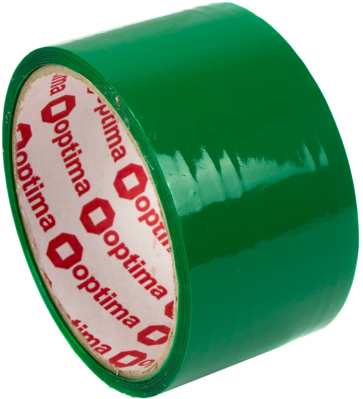 Лента клейкая канцелярская Optima 48 ммх30 м зеленая (6) (72) O45304-04