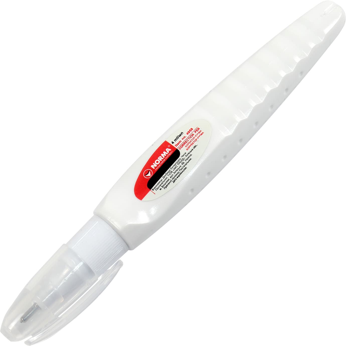 Коректор-ручка металевий наконечник Norma 4 мл (12) №4958