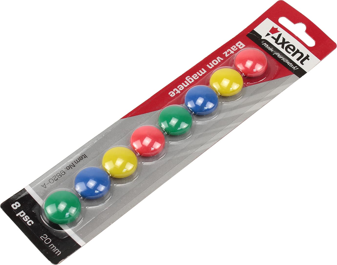 Магниты Axent 8 шт 20мм (12) (288) 9820