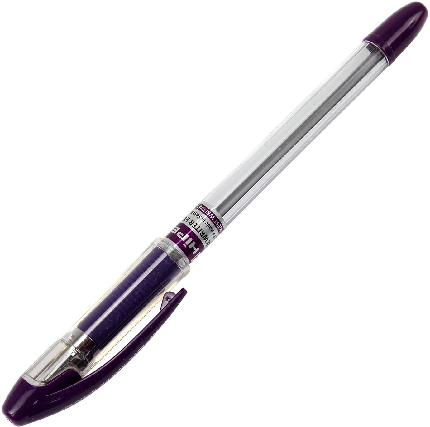 Ручка масляна кулькова Hiper Max Writer 2500 м 0,7 мм фіолетова (10) (100) (1000) HO-335