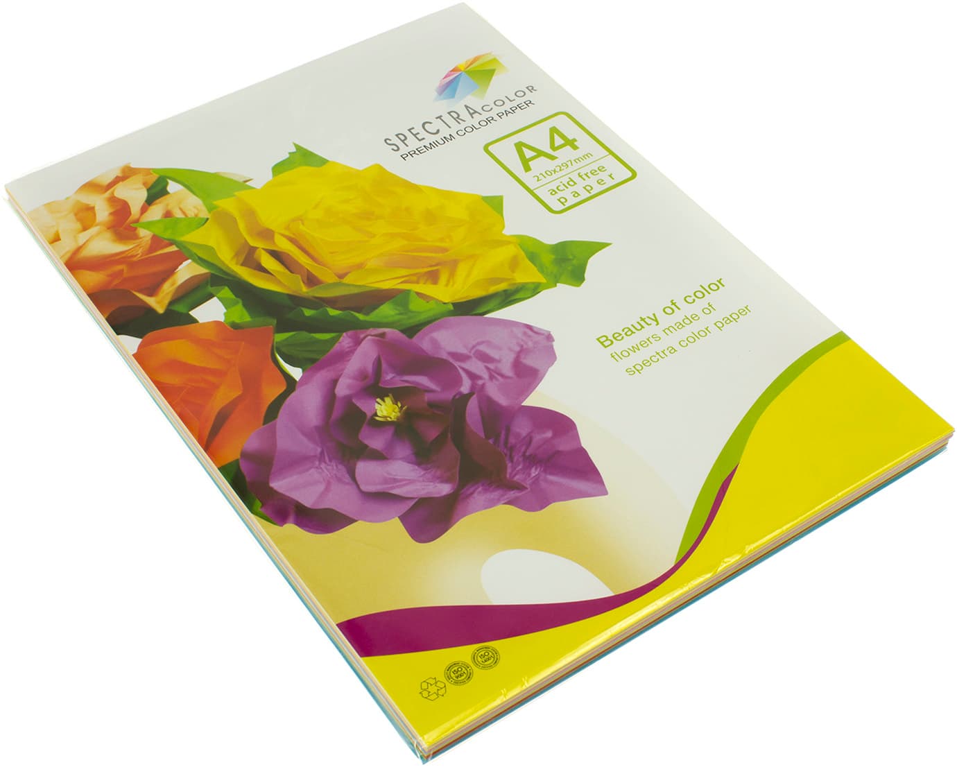 Папір кольоровий А4 80г/м2 супер мікс 10х10 Spectra Color-Rainbow Pack IT 85 B 100 шт (22) (25)