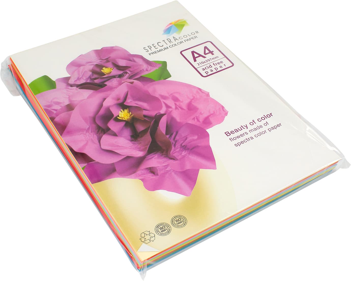 Папір кольоровий А4 160г/м2 супер асорті 10х10 Spectra Color-Rainbow Pack IT 85 B 100 шт (1) (11)