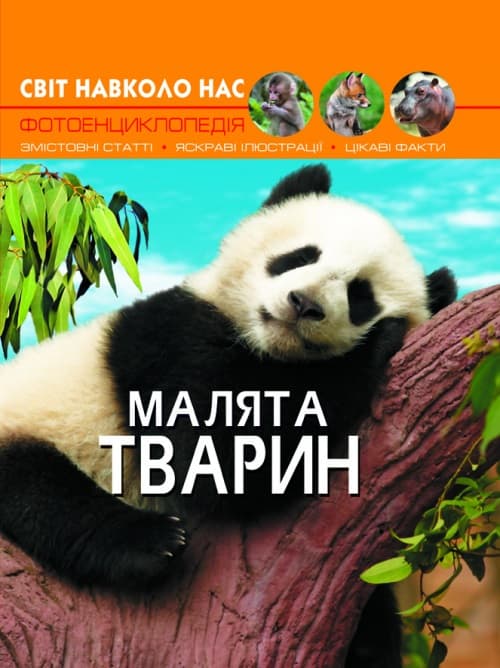 Книжка А4 Світ навколо нас. Малята тварин тверда обкладинка Бао (10) 9499