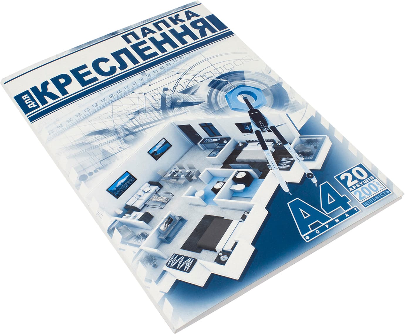 Папка для креслення А4 200г/м2 Рюкзачок ПДК-5 20 аркушів