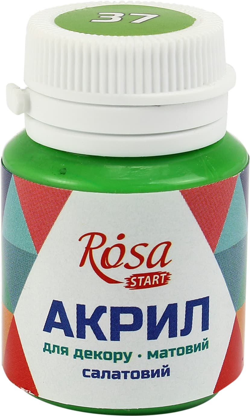 Акрил для декору Rosa Start 20мл матовий салатовий 20037/9276