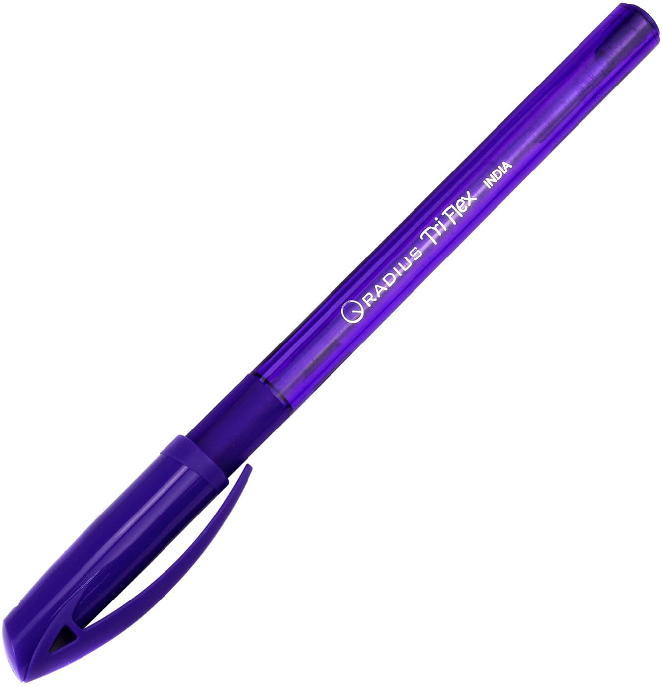 Ручка кулькова Radius Tri Flex 0,7 мм тонована фіолетова (50) 9306