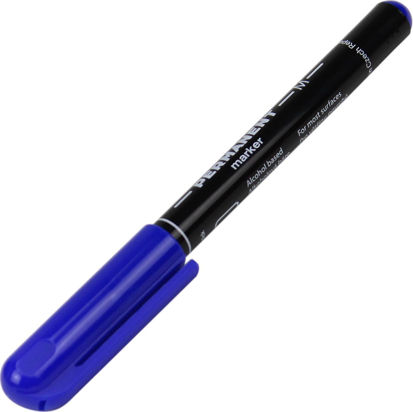 Маркер Centropen Permanent тонкий 1мм синій (10) (1000) 2846/03