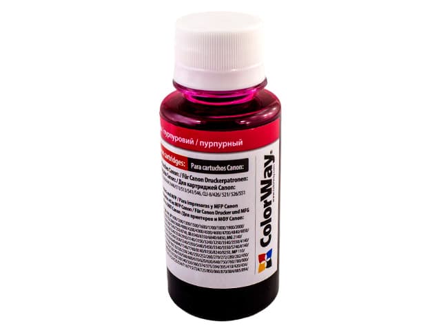 Чернила ColorWay Canon CL-38/CLI-521/CW521M 100 мл magenta №CW-CW521M01
