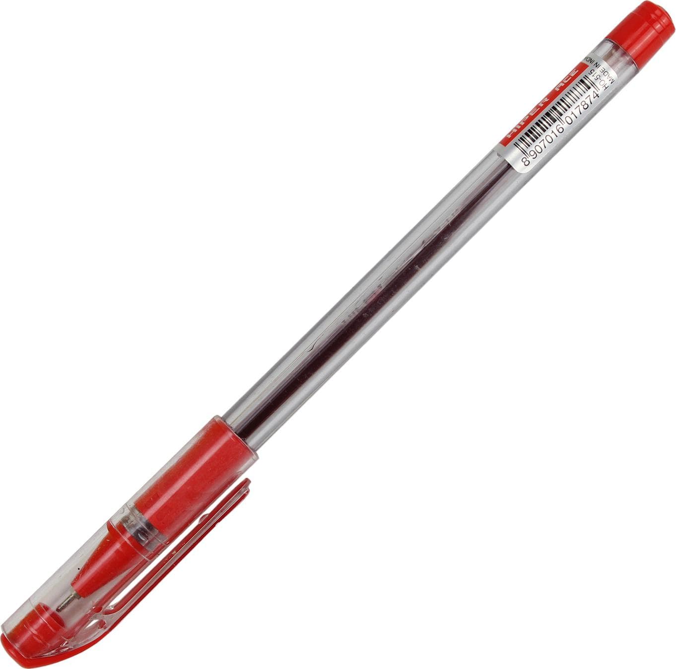 Ручка масляна кулькова Hiper Ace 0,7 мм червона (50) (250) HO-515