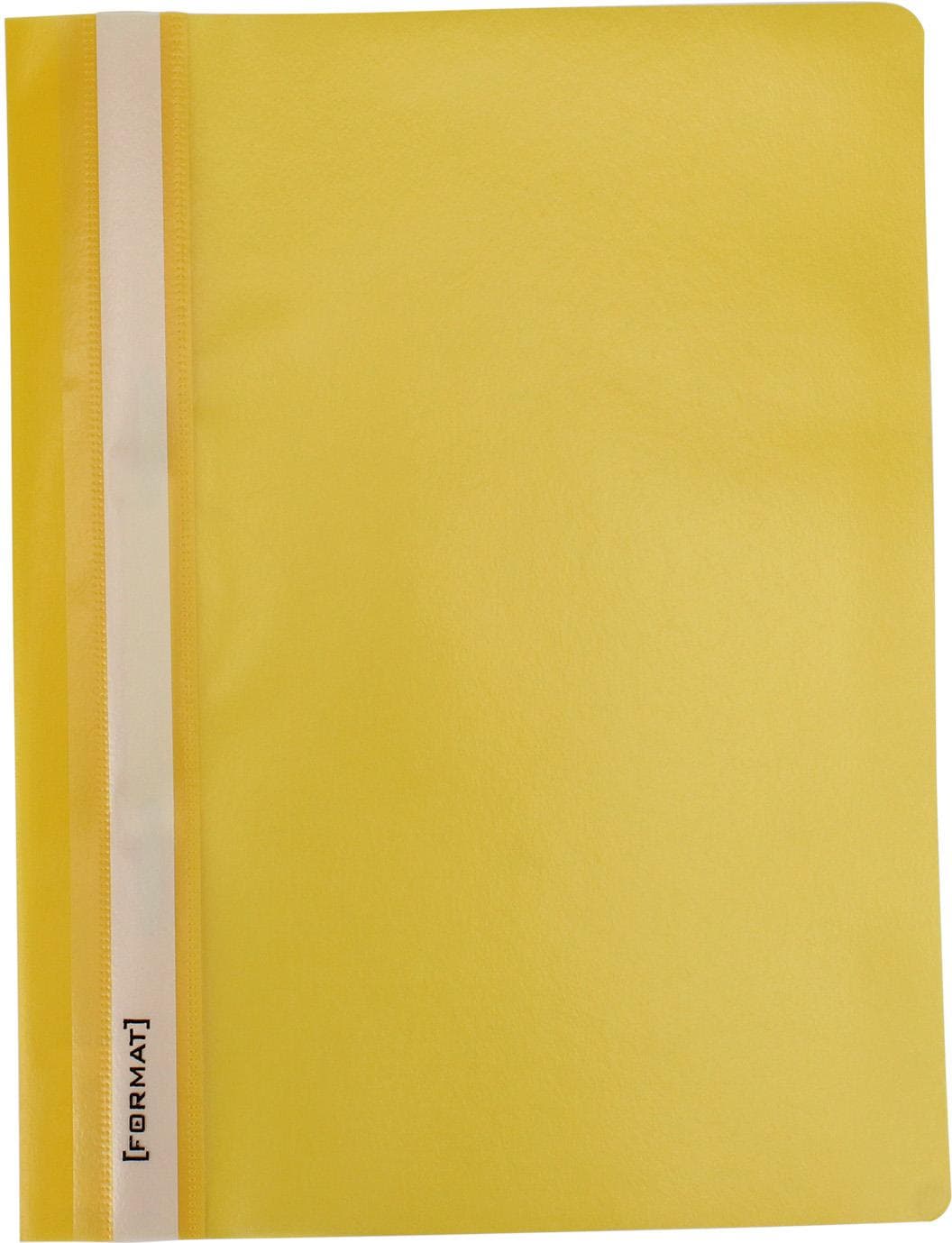Папка-швидкозш. "Economix Light" №E38503-05 А4 з прозор.верхом,без перфор.,апельс.,жовта(10)(300)