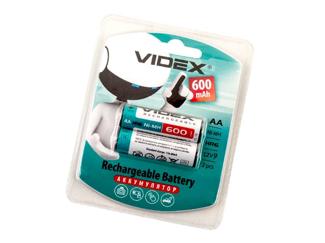 Акумулятори Videx (HR-06, 600 mAh) блістер 2 шт