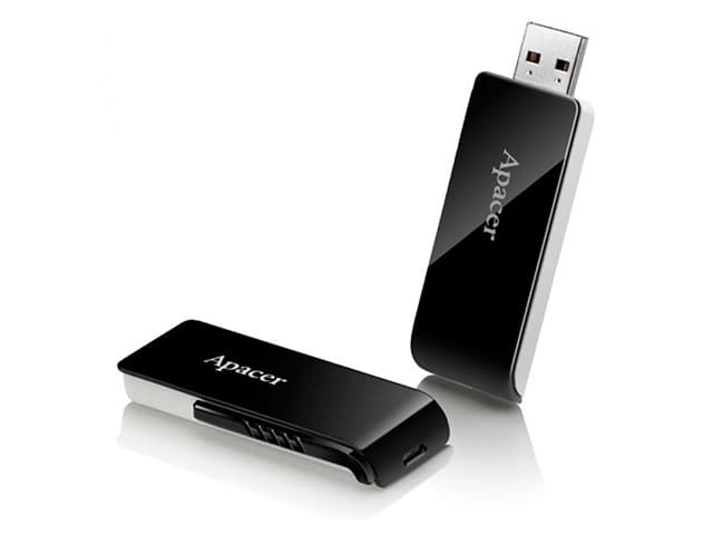 Флеш-пам`ять 64GB Apacer AH350 USB3.1 black 7855