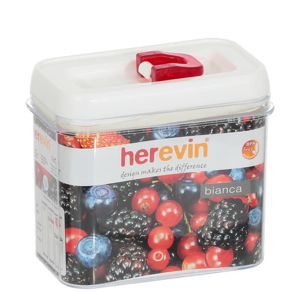 Ємність для сипучих продуктів Herevin Luxor Bianca White 1,2 л (20) 31388