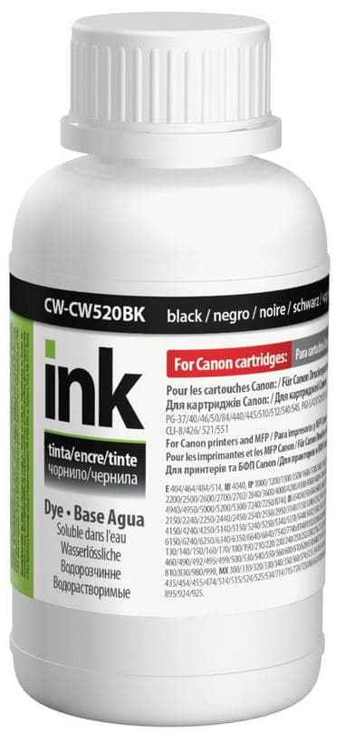 Чорнило ColorWay Canon PG-510/PGI520/CW520BK 200мл black №CW-CW520BK02