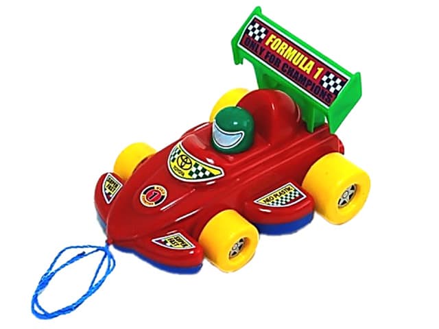 Каталка на веревке Kinder Way Спортивная машина (10) 06-604