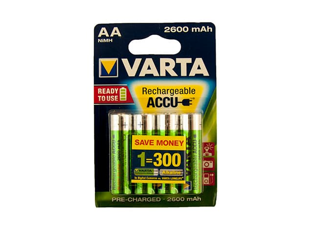 Аккумуляторы Varta R2U Ni-Mh (R-06, 2600 mAh) блистер 4 шт