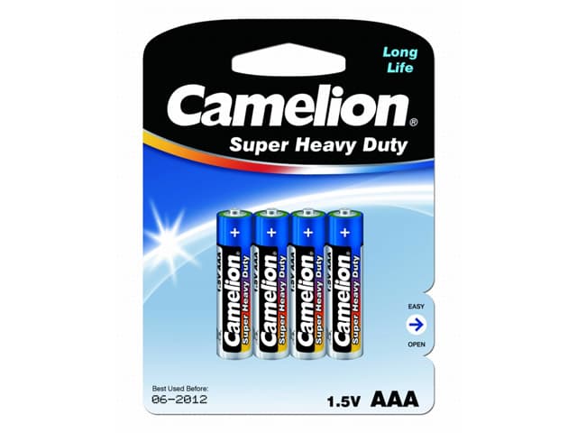 Батарейки Camelion blue R-03/блістер 4 шт (12) (288)