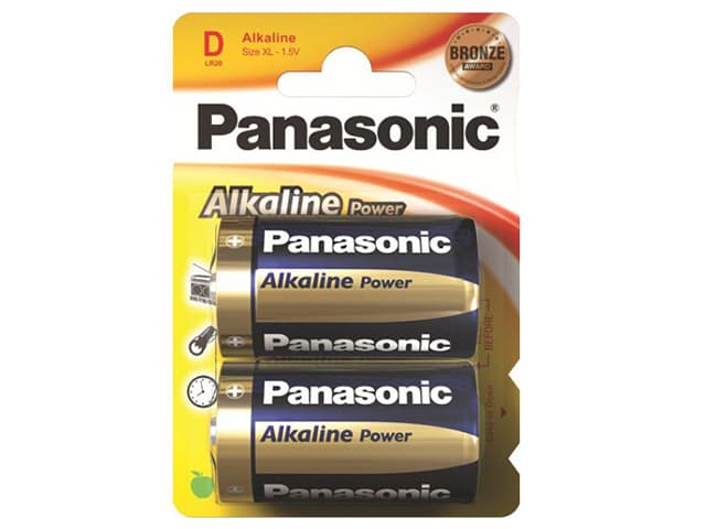 Батарейки Panasonic Alkaline Power LR-20 блістер 2 шт