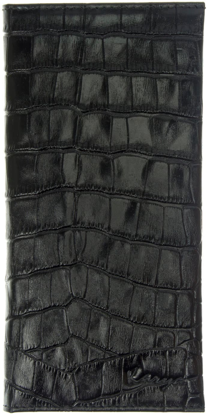 Портмоне чоловіче Karya шкіра, чорне, текстура кроко 0935-53