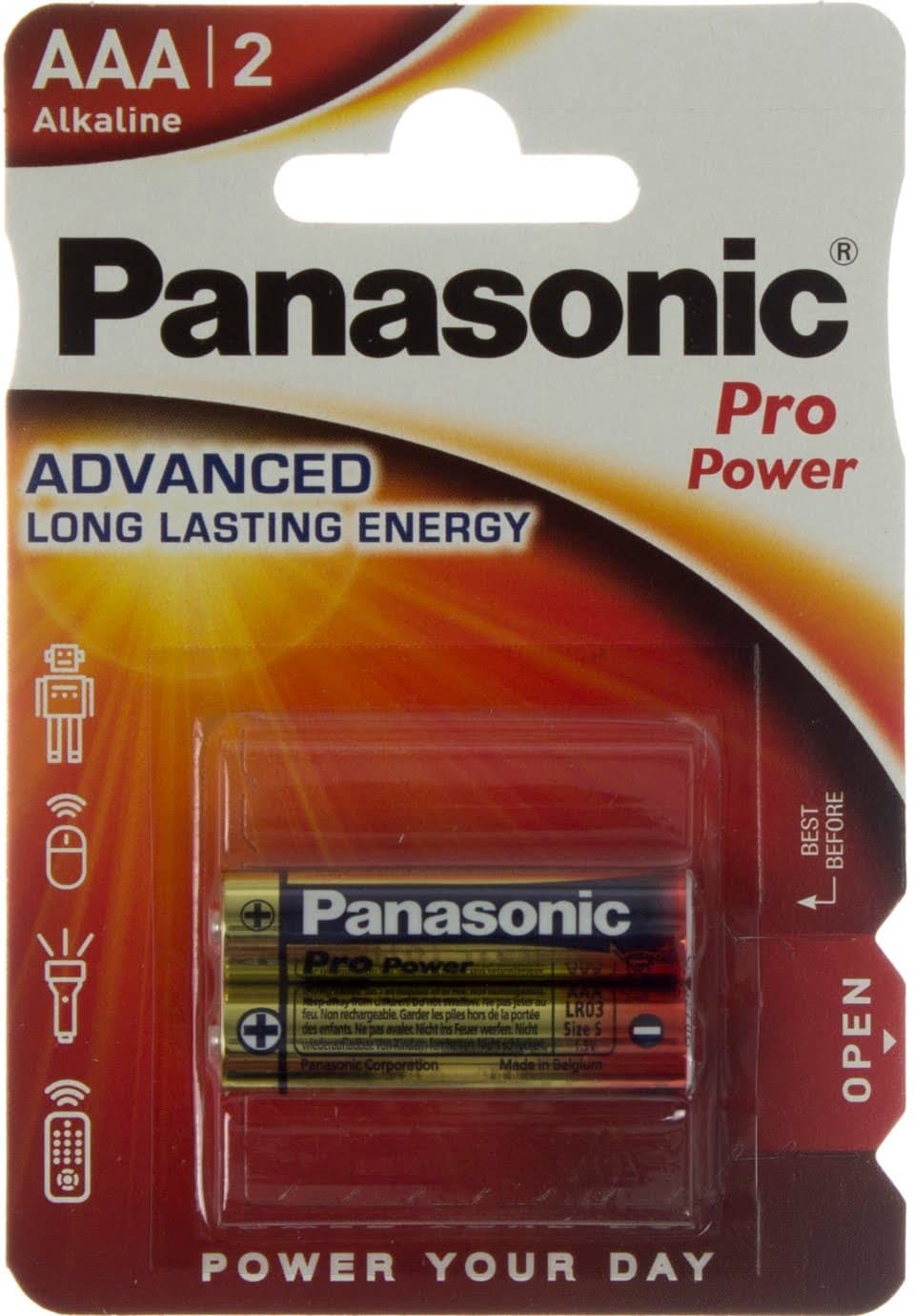 Батарейки Panasonic Pro Power LR-03 блістер 2 шт (12)