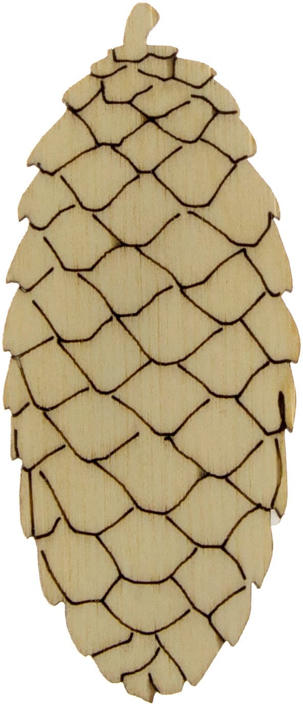 Шишка 8х3,5 см фанера (5)