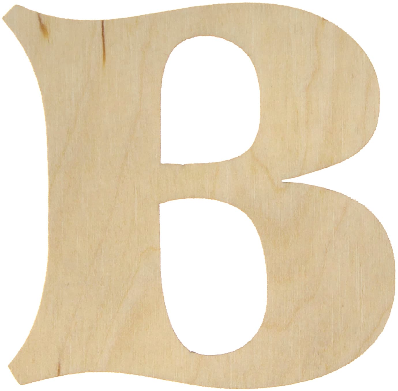 Буква английская 6 см B фанера (5)
