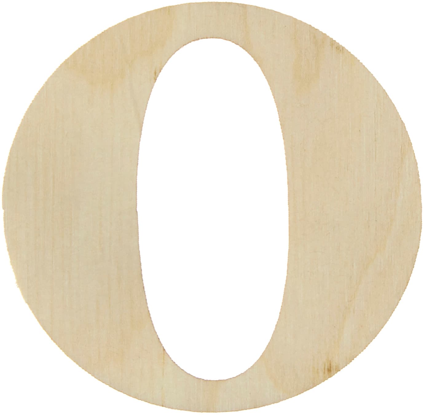 Буква английская 6 см O фанера (5)
