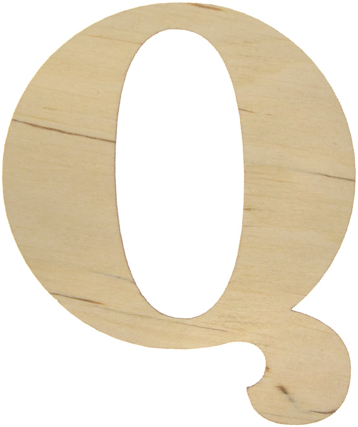 Буква английская 6 см Q фанера (5)