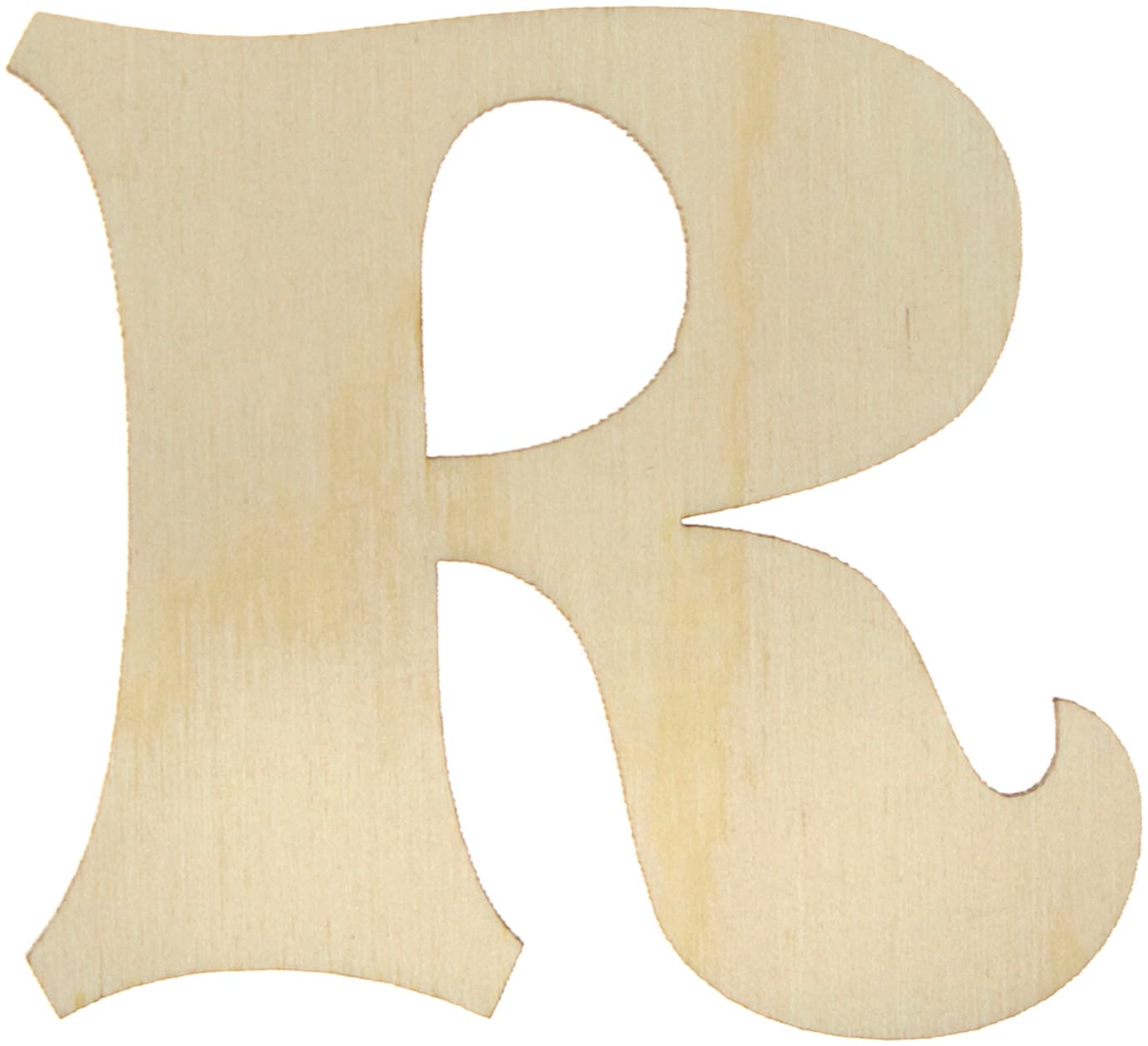 Буква английская 6 см R фанера (5)