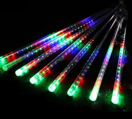 Гірлянда-бурулька електрична LED Stick color прозорий силіконовий провід L-50 см 8 шт 2873