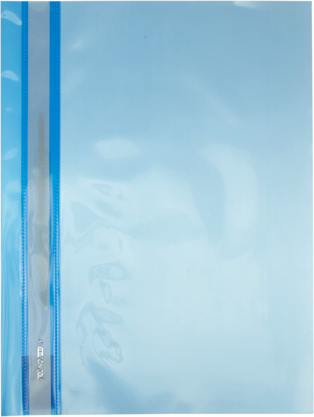 Папка-швидкозш. "Economix Light" №E38503-02 А4 з прозор.верхом,без перфор.,апельс.,синя(10)(300)