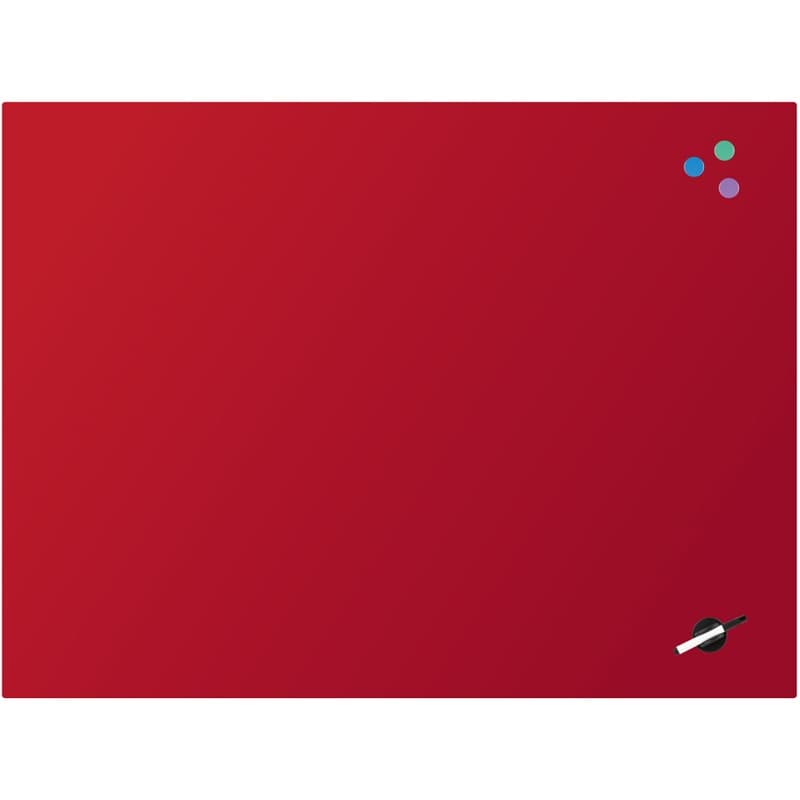 Доска Axent магнитно-маркерная, стеклянная, 90 х120 см,красная 9616-06-A