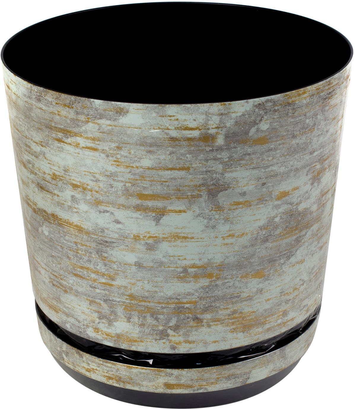Горщик квітковий пластиковий d210мм-28a,v-6,5 л мармуровий онікс (10)