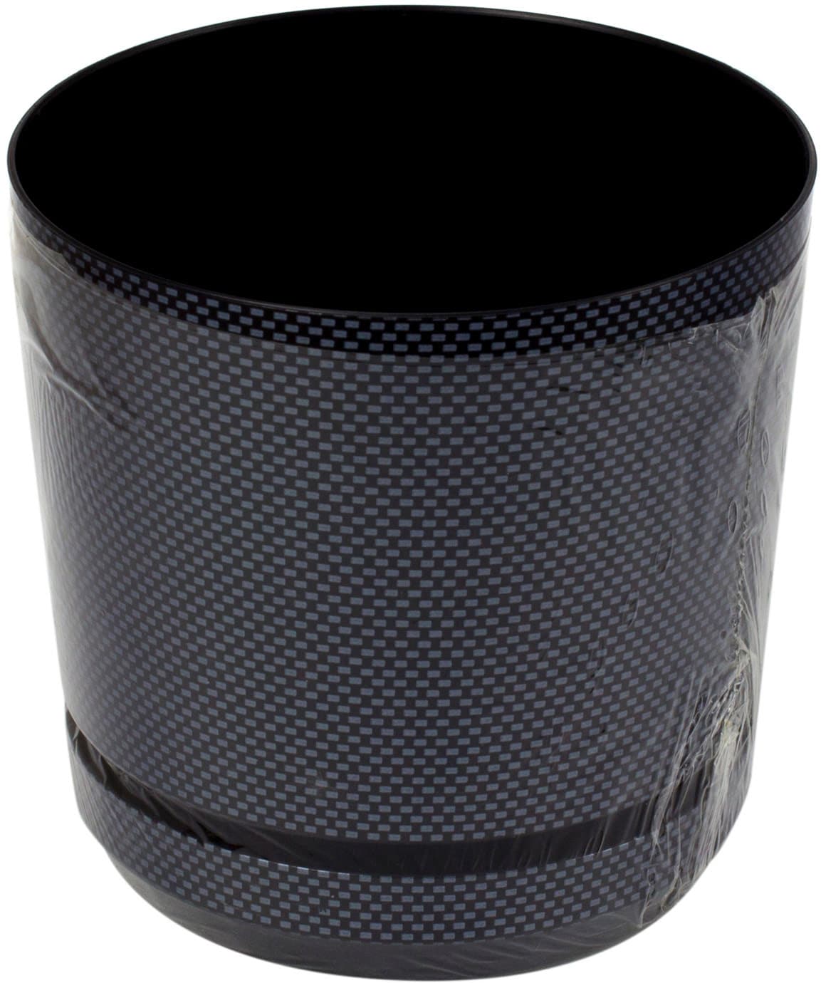 Горщик квітковий пластиковий d125мм-04, v-1,4 л темне срібло (10)