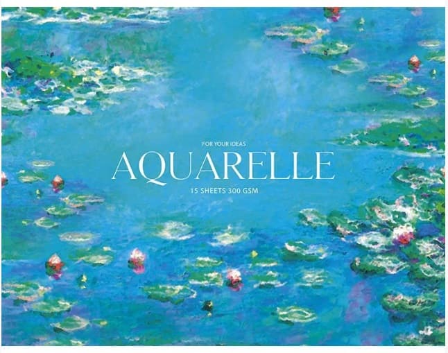 Альбом для малювання склейка 15 аркушів A4+ Aquarelle Muse Школярик (1) PB-GB-015-053