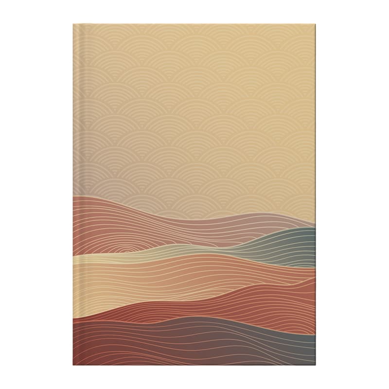 Книга-канцелярська A4 96 аркушів клітинка Waves бронзова Axent (10) №8422-563