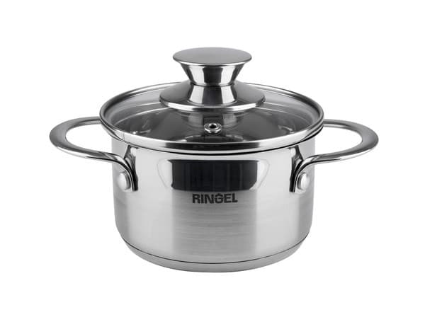 Каструля нержавіюча Ringel Kinder 12 см 0,6 л з кришкою (8) №RG-2006-12/91631