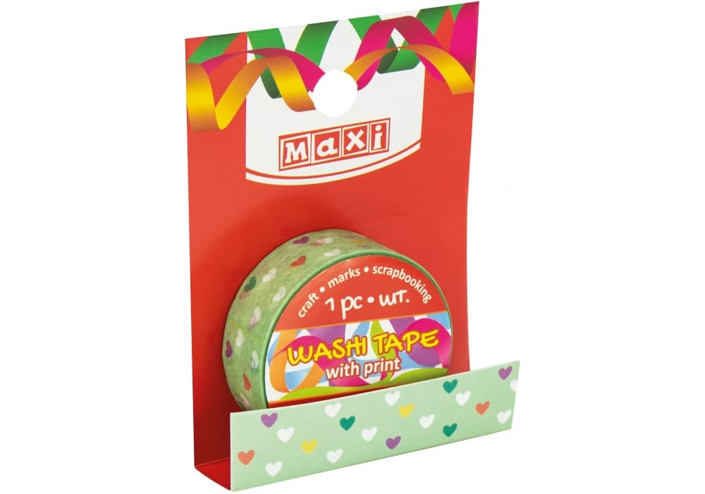 Стрічка декор. "Maxi" з принтом 15ммх3м №MX61970(20)