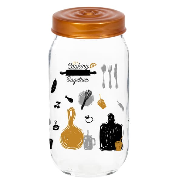 Банка скло Herevin Let's Cooking 1 л (12) №171541-066/5817