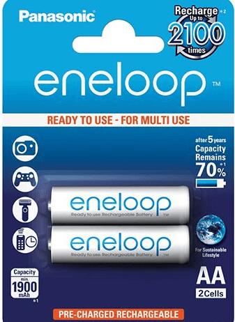 Акумулятори Panasonic Eneloop Ni-Mh (R-06,1900mAh)/блістер 2шт(8)